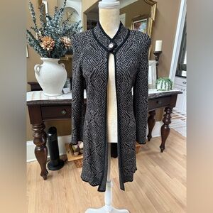 Elegant Black and Brown St John Sweater